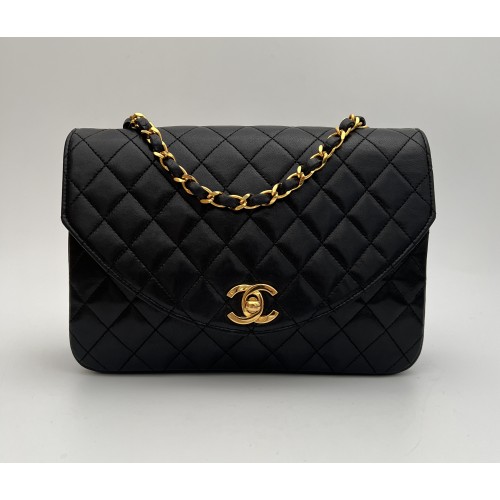 Chanel black leather...