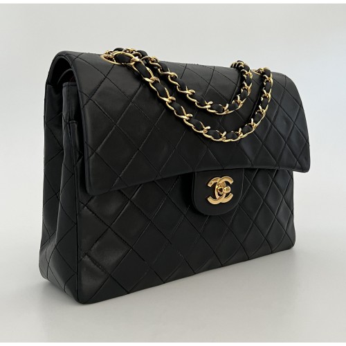 Chanel WOC black leather caviar, ref. 7661
