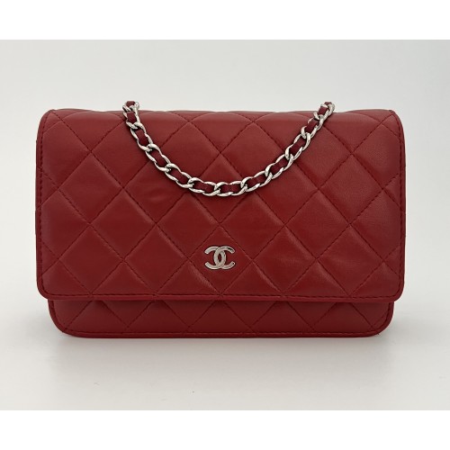 Chanel WOC red leather ref....